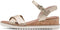 Tamaris dames sandalen - Sleehak 5 cm - Goud - Maat 37
