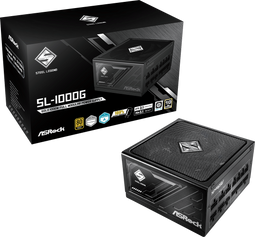 ASRock 90-UXS100-GFEAAA - Voedingsbron - 1000 W 80 Plus Gold - Zwart