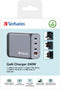 Verbatim GNC-240 - GaN Oplader - 4 Poorten 240W USB A/C - 28V 5A Power Delivery 3.0 Quick Charge 3.0