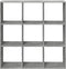 vidaXL - Kamerscherm - / - boekenkast - 102x29x103,5 - cm - hout - betongrijs