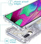 iMoshion Hoesje Geschikt voor Samsung Galaxy A40 Hoesje Met Koord - iMoshion Design Hoesje met Koord - Goud / Zwart / Transparant / Glamour Botanic