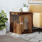 vidaXL - Hondenbench - 45x62x59 - cm - bewerkt - hout - oud - houtkleurig