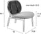 Zuiver Spike Loungestoel Naturel/Roze