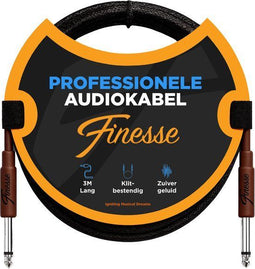 Finesse Gitaarkabel PRO - 300 cm - Jack 6.35mm - Ruisvrij Geluid - Knoopbestendig