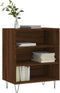 vidaXL - Dressoir - 57x35x70 - cm - bewerkt - hout - bruin - eikenkleur