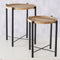 Boltze Malev - Salontafel set van 2 - Gesmeed ijzer en mangohout (2 stuks)