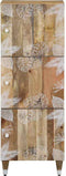 vidaXL - Hoge - kast - 40x33,5x110 - cm - massief - mangohout