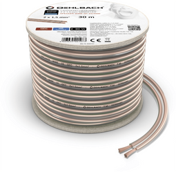Oehlbach Speaker Cable 2x1,50mm² - Audio/Video kabel - 30m - Bruin