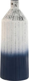Vaas Home ESPRIT Blauw Wit Metaal 14 x 14 x 37 cm