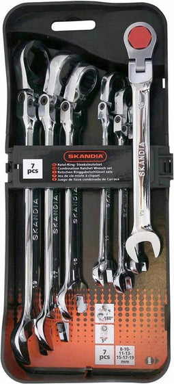 Skandia Ratelcombinatiesleutel set 7-delig 1041326