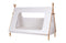 WOOOD Tipi Bed incl Lattenbodem - Grenen - Wit - 163x215x106