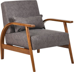 SKARA - Fauteuil - Bruin - Kunstleer