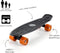 Skateboard, penny board, zwart-oranje, retro, met PU-dempers