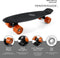 Skateboard, penny board, zwart-oranje, retro, met PU-dempers