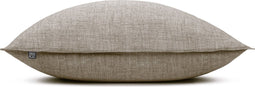 Zohome Kussensloop Lino - Kussenhoes van 50x50 cm - 1 stuk - 100% Katoen - Taupe