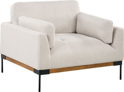 SKAVEN - Fauteuil - Lichtbeige - Polyester