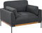 SKAVEN - Fauteuil - Zwart - Polyester