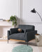 SKAVEN - Fauteuil - Zwart - Polyester