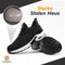Shraks Veiligheidsschoenen - Werkschoenen Unisex - Stalen Neus - Ademend en licht - Zwart - Maat 44