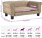 vidaXL - Hondenmand - 70x45x30 - cm - kunstleer - cappuccinokleurig