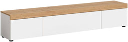 Furnilux Ruda - TV Lowboard - Staand of hangend - 33x180x34cm - Wit