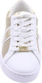 Michael Kors Irving Stripe - Lage Sneakers - Goudkleurige details - Wit/Goud