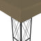 vidaXL - Prieel - 3x3 - m - stof - crème