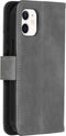 iMoshion Hoesje Geschikt voor iPhone 12 Mini Hoesje Met Pasjeshouder - iMoshion Luxe Bookcase - Grijs