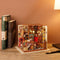 Robotime modelbouw Miniatuur bouwpakket Sam's Study hout/papier/kunststof - 190mm hoog x 225mm breed x 185mm diep - met lampje