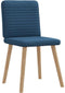 vidaXL - Eetkamerstoelen - 2 - st - stof - blauw