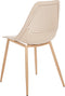 HAZELTON - Set van 4 stoelen - Beige - Synthetisch materiaal