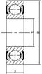 SKF Kogellager - 6200 2RSH - 10x30x9mm