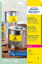 Avery L6111-20 - Zelfklevend printerlabel - A4 - 20 vel - Geel (20 stuks)