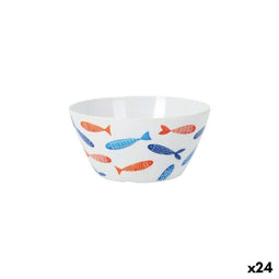 Aperitiefschaaltje La Mediterránea Vissen 15 x 8 cm (24 Stuks)