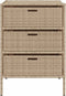 vidaXL - Tuinkast - 3 lades - 55x59x80 cm - beige