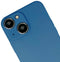 Høyde - Geschikt voor iPhone 13 - Telefoonhoes met koord + Kralenketting - Blauw