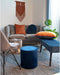 Skiby bankje House Nordic blauw velvet