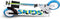 Skids Control 2-wiel Kinderstep Opvouwbaar Voetrem Wit/blauw