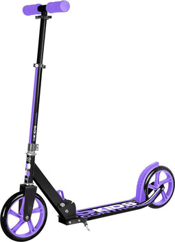 Skids Control 2-wiel Kinderstep Opvouwbaar Voetrem Zwart/paars