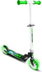 Skids Control Flashing 2-wiel Kinderstep Opvouwbaar Voetrem Groen