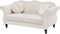 SKIEN - Chesterfield bank - Beige - Fluweel