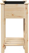 vidaXL - Tuinplantbak - met - Plank - 45x45x76 - cm - in - Massief - Vurenhout
