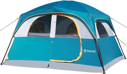 SKILEC - Camping Tent - Voor 6-8 Personen - Lichtgewicht en Waterproof