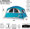 SKILEC - Camping Tent - Voor 6-8 Personen - Lichtgewicht en Waterproof