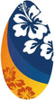 Skimboard Flower 100 cm hout