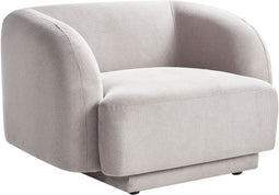 SKJANES - Fauteuil - Grijs - Polyester