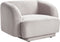 SKJANES - Fauteuil - Grijs - Polyester