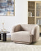 SKJANES - Fauteuil - Taupe - Polyester