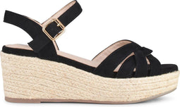 POSH by Poelman TULSI - Dames Sandalen - Imitatieleer - Zwart - Maat 40