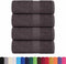 vidaXL - Washandjes - 4 - st - 15x21 - cm - 360 - g/m² - 100% - katoen - antracietkleurig